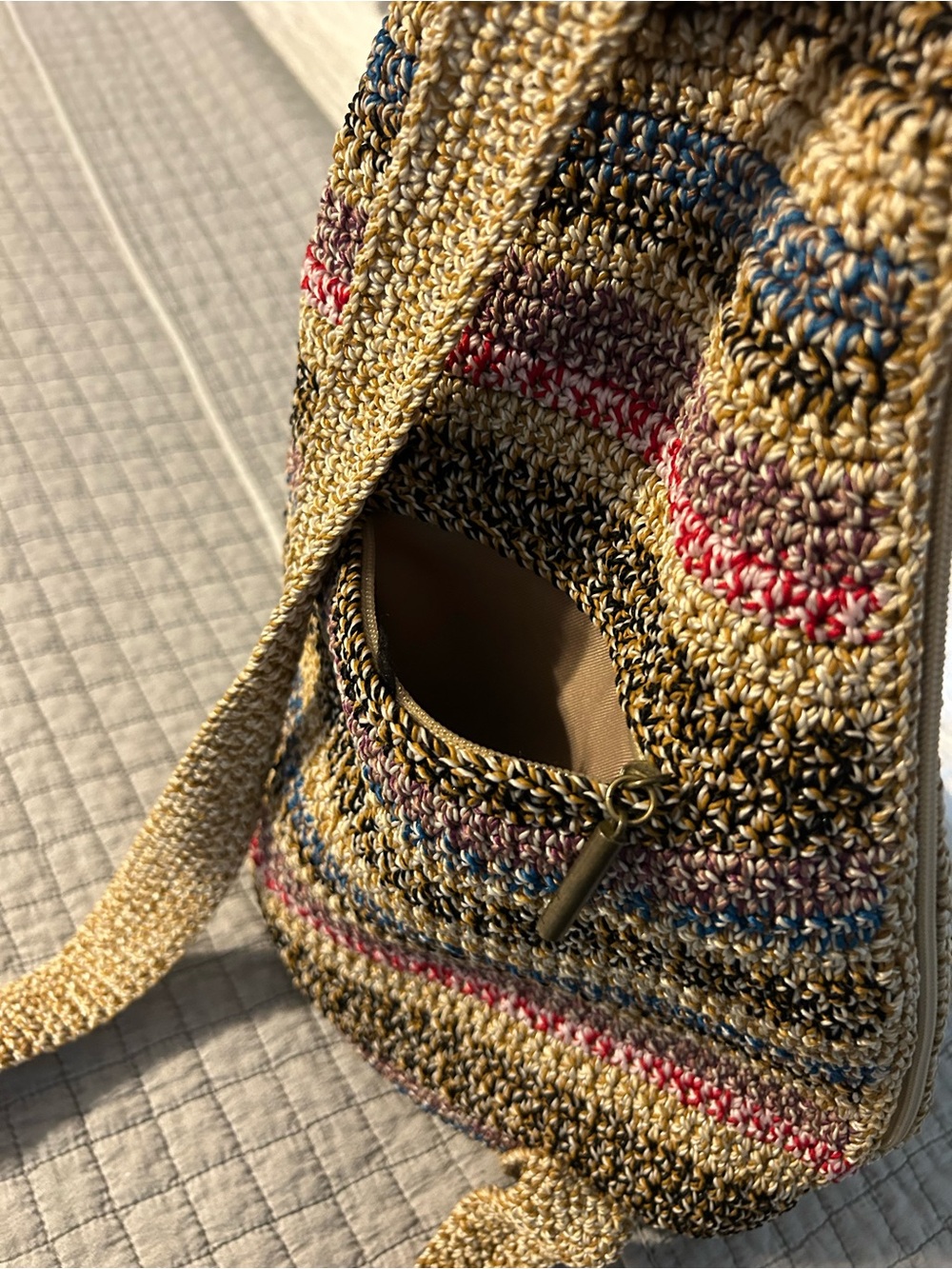The Sak Woven Multicolor Stripe Sling Bag - Picture 8 of 8